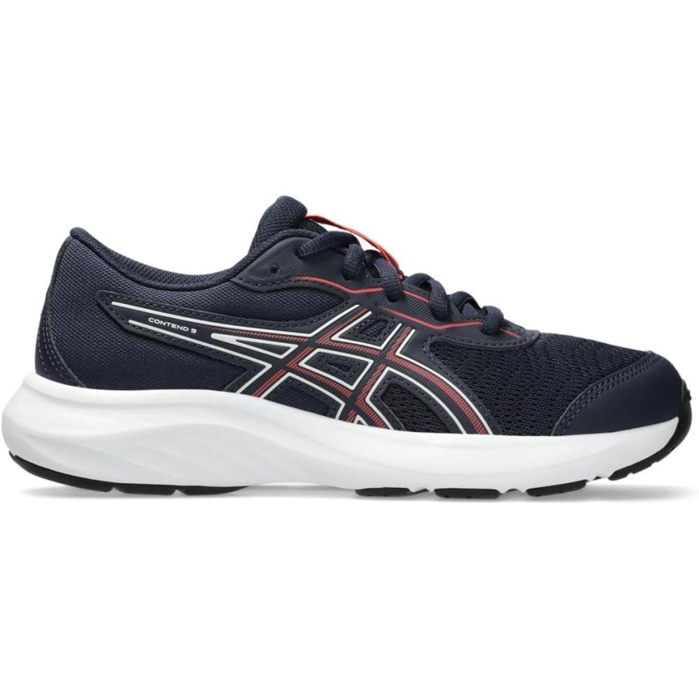 image:imageAsics Kids Contend 9 Grade School Running ShoesMidnightFlash Red