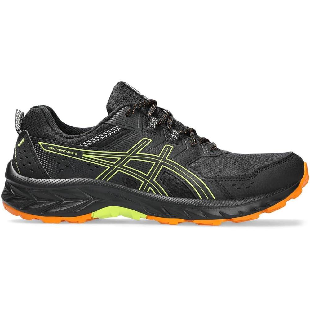 image:imageAsics Mens GelVenture 9 Running ShoesBlack Neon Lime