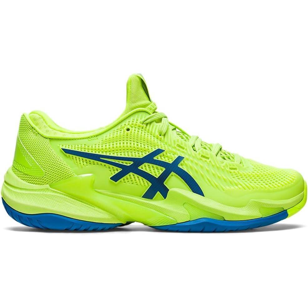 image:imageAsics Womens Court FlyteFoam 3 Tennis ShoesHazard GreenReborn Blue