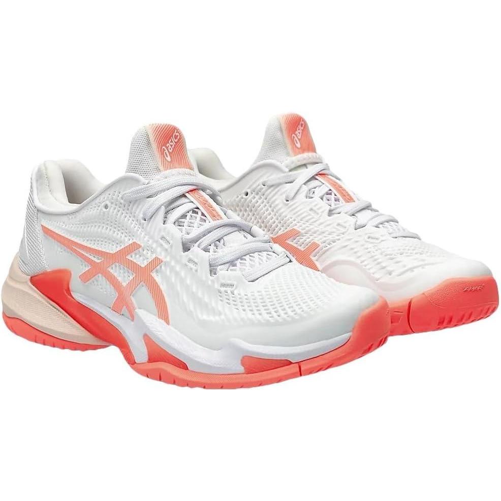 image:imageAsics Womens Court FlyteFoam 3 Tennis ShoesWhite Sun Coral