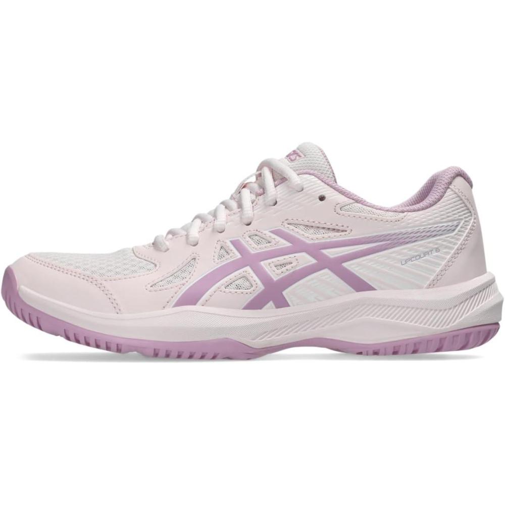 image:imageAsics Womens Upcourt 6 Volleyball ShoesPale PinkLight Ube