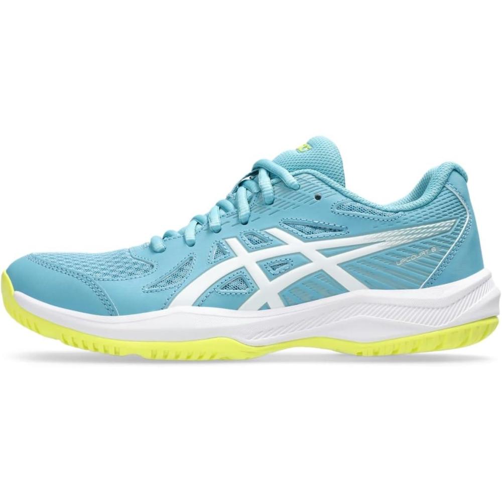 image:imageAsics Womens Upcourt 6 Volleyball ShoesStillwaterWhite