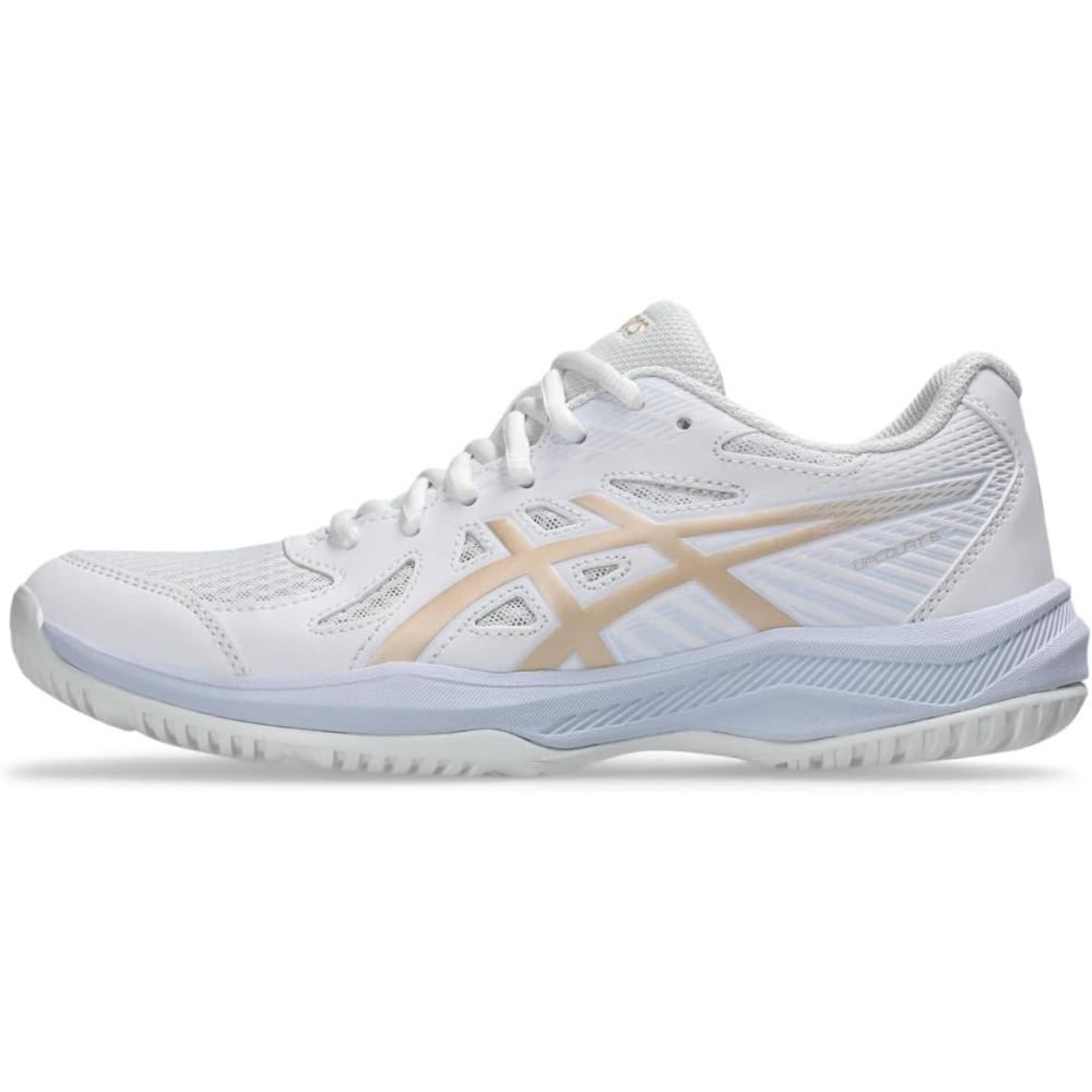 image:imageAsics Womens Upcourt 6 Volleyball ShoesWhiteChampagne