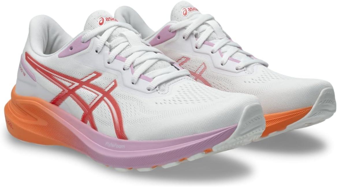 image:imageASICS Womens GT1000 13 Running Shoes 9 WhiteCoral Reef
