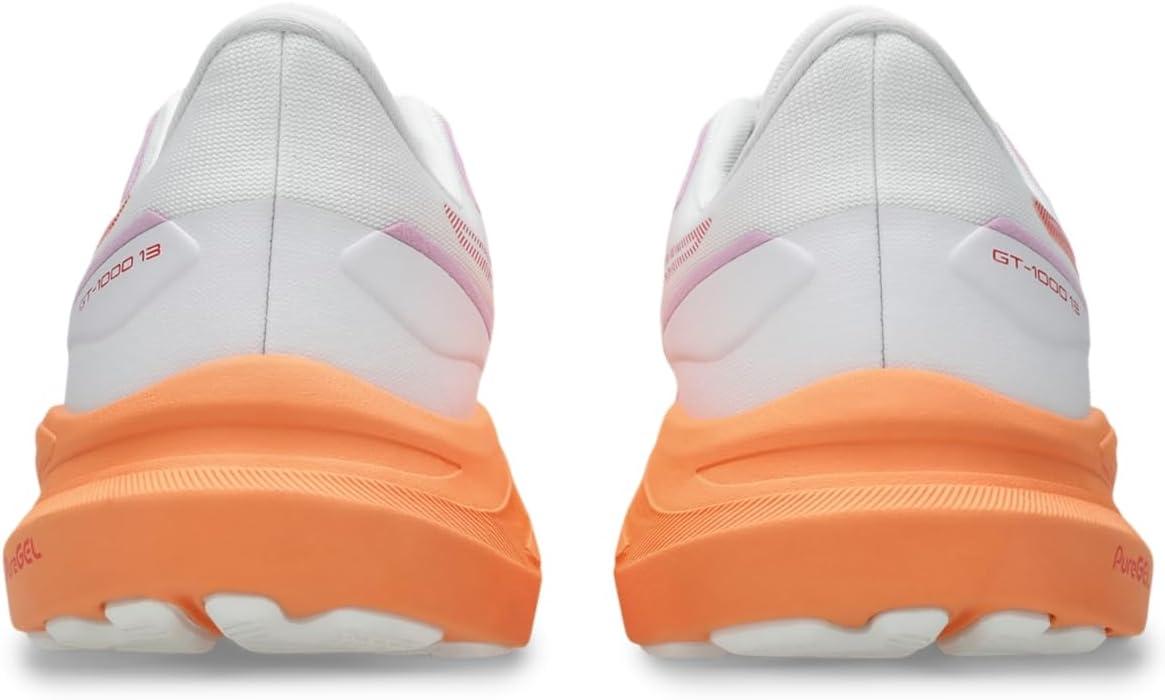 image:imageASICS Womens GT1000 13 Running Shoes 9 WhiteCoral Reef