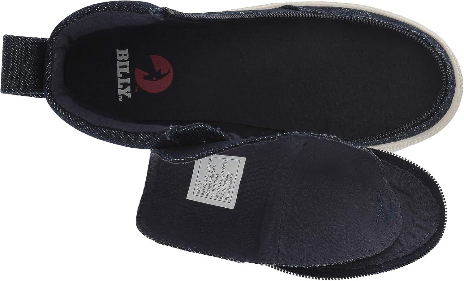 image:imageBILLY Footwear Kids Classic Lace High Little KidBig KidBlue Denim Glitter