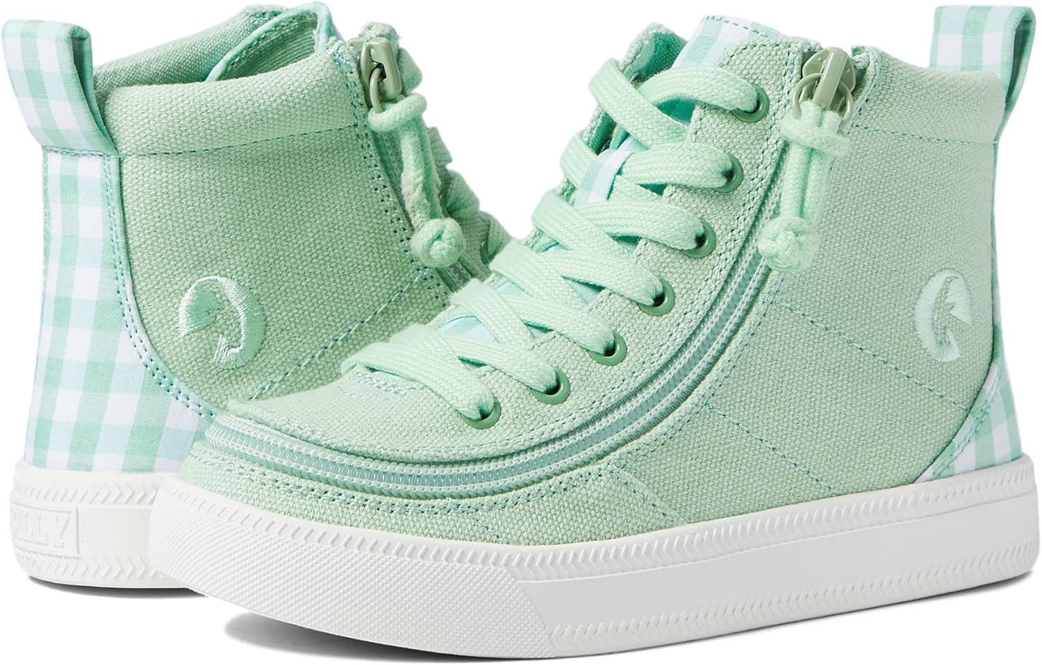 image:imageBILLY Footwear Kids Classic Lace High Little KidBig KidGreen Gingham