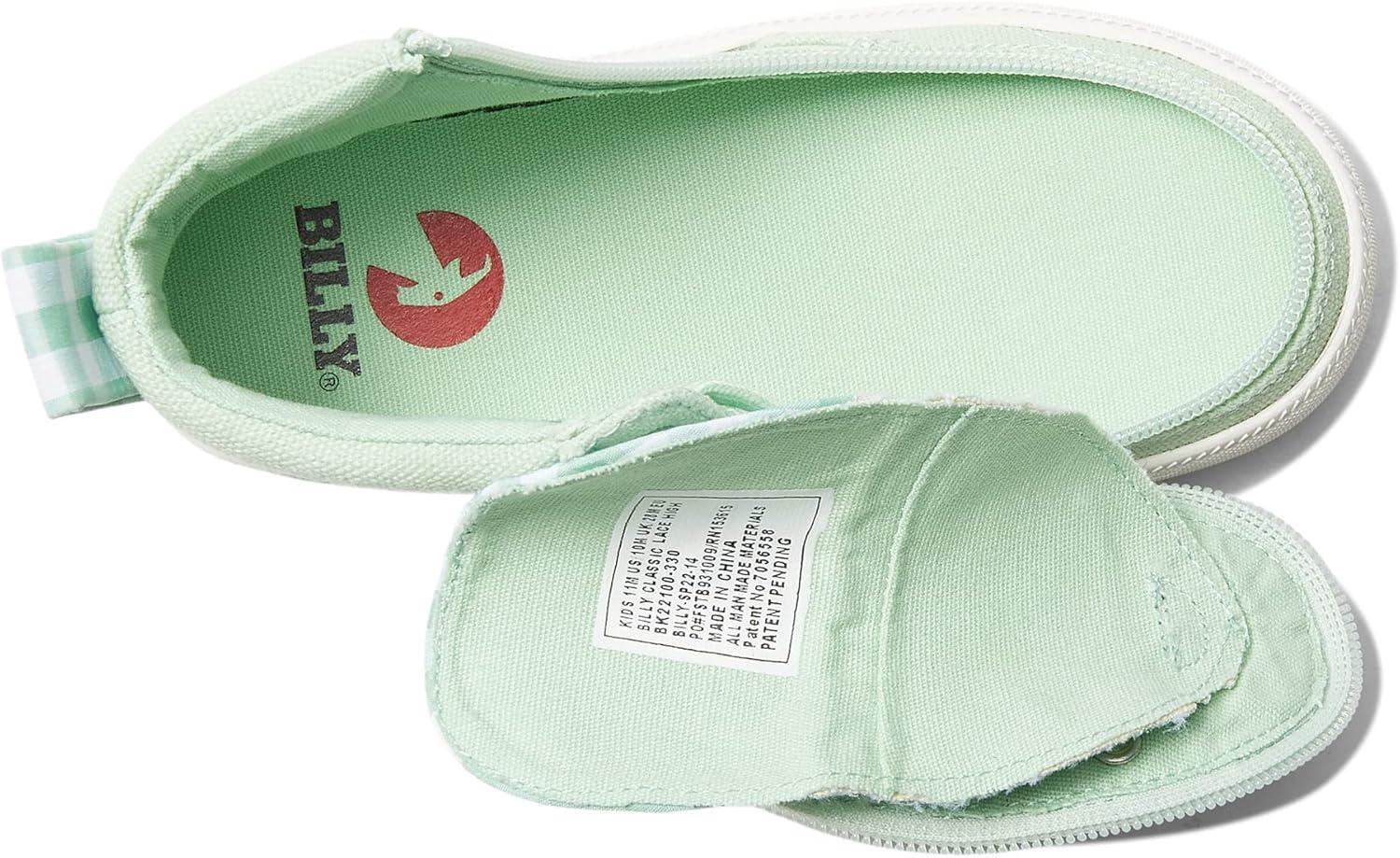 image:imageBILLY Footwear Kids Classic Lace High Little KidBig KidGreen Gingham