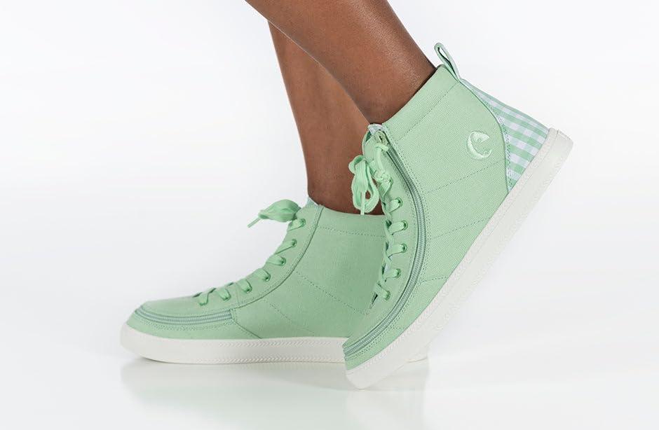 image:imageBILLY Footwear Kids Classic Lace High Little KidBig KidGreen Gingham