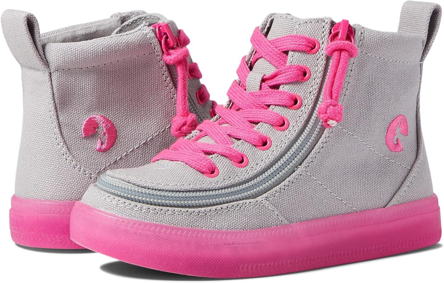 image:imageBILLY Footwear Kids Classic Lace High Little KidBig KidGreyPink