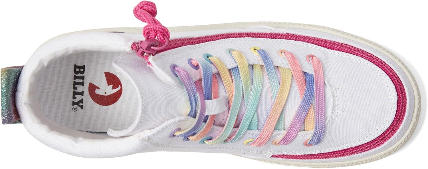 image:imageBILLY Footwear Kids Classic Lace High Little KidBig KidWhite Rainbow