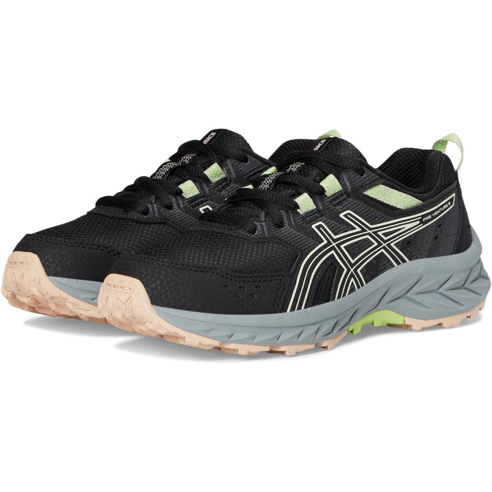 image:imageASICS UnisexChild GelVenture 9 Grade School Little KidBig KidBlackWhisper Green
