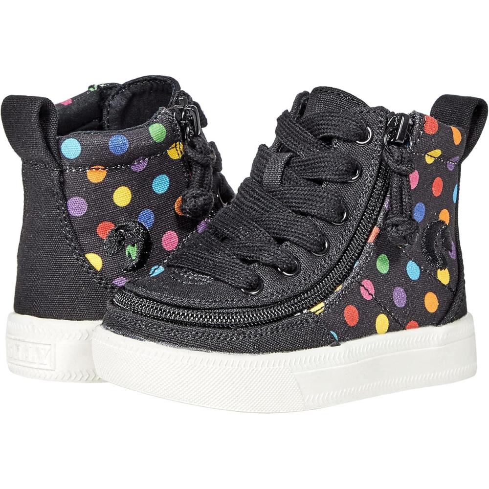 image:imageBILLY Footwear Kids Classic Lace High Little KidBig KidBlack Polka
