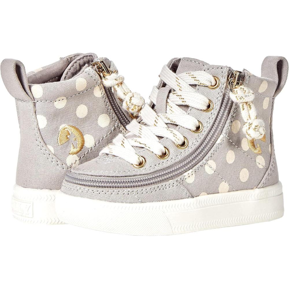image:imageBILLY Footwear Kids Classic Lace High Little KidBig KidGrey Polka