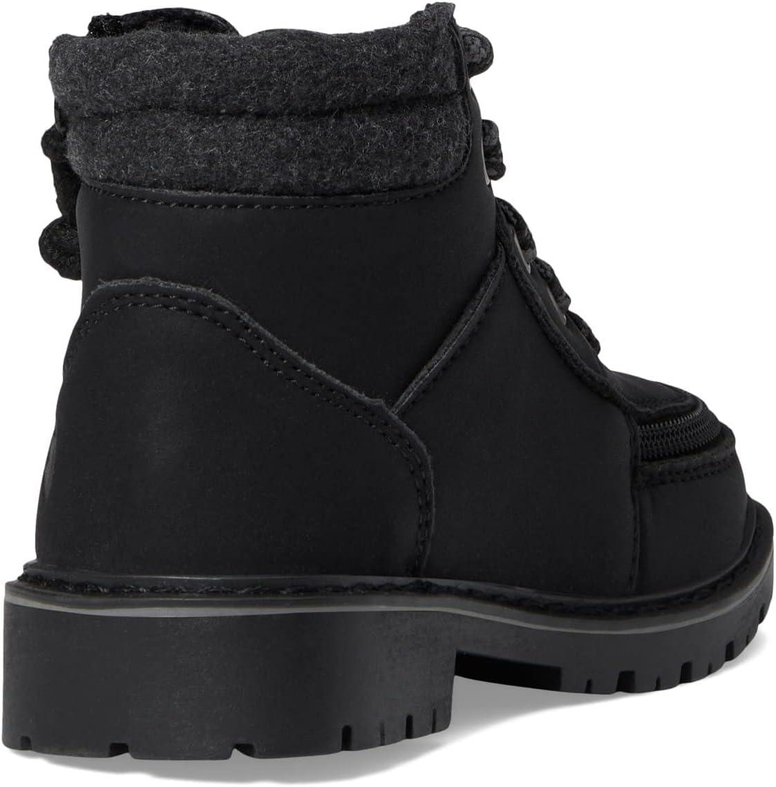 image:imageBILLY Footwear Kids Lugs Ii Boots for Toddler and Little Kids Leather Upper Woven Textile Insole and Rubber Outsole for TractionBlack