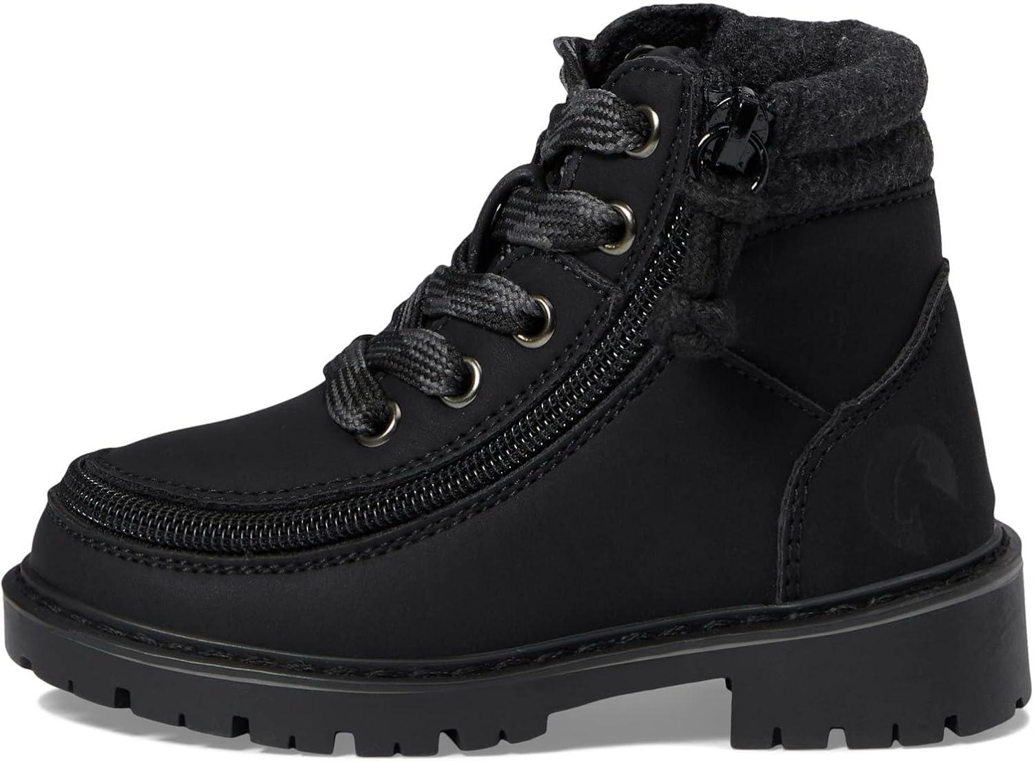 image:imageBILLY Footwear Kids Lugs Ii Boots for Toddler and Little Kids Leather Upper Woven Textile Insole and Rubber Outsole for TractionBlack