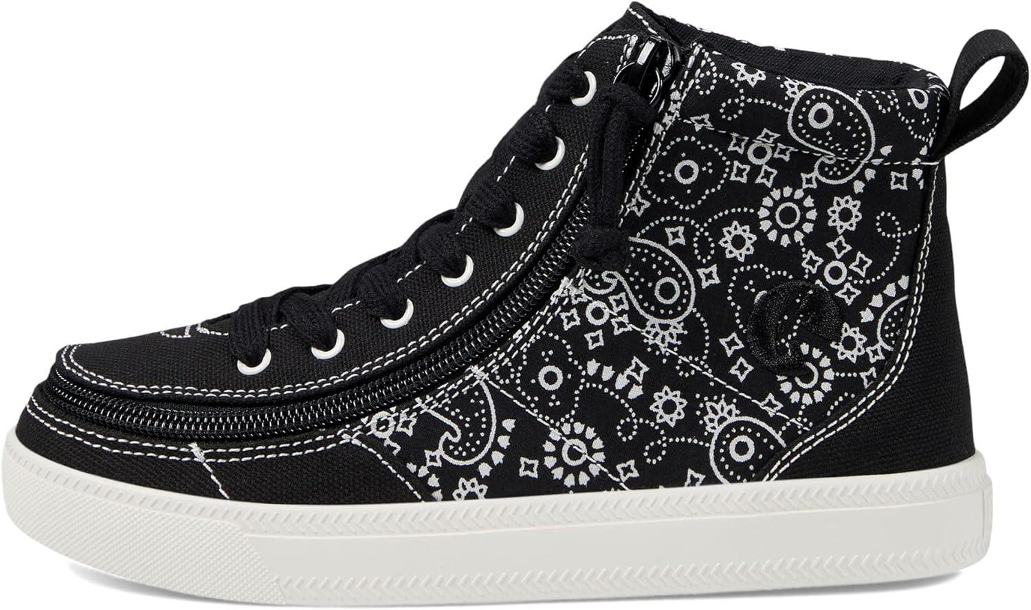 image:imageBilly Footwear UnisexChild Classic Lace High Toddler SneakerBlack Paisley