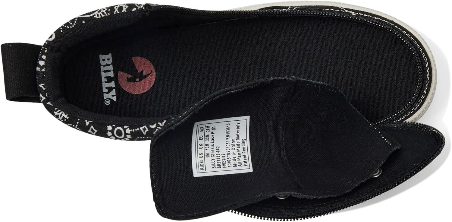 image:imageBilly Footwear UnisexChild Classic Lace High Toddler SneakerBlack Paisley