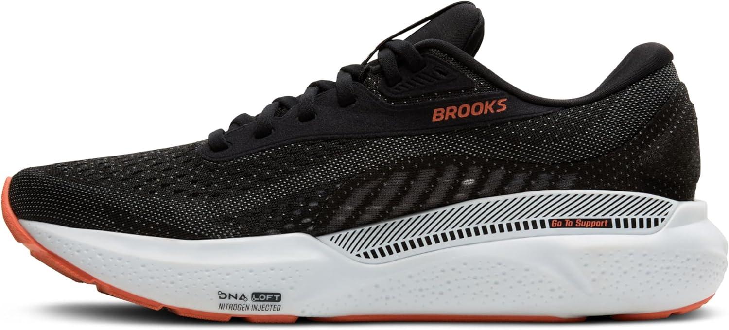 image:imageBrooks Mens Adrenaline GTS 24 Supportive Running ShoeBlackGreyRed