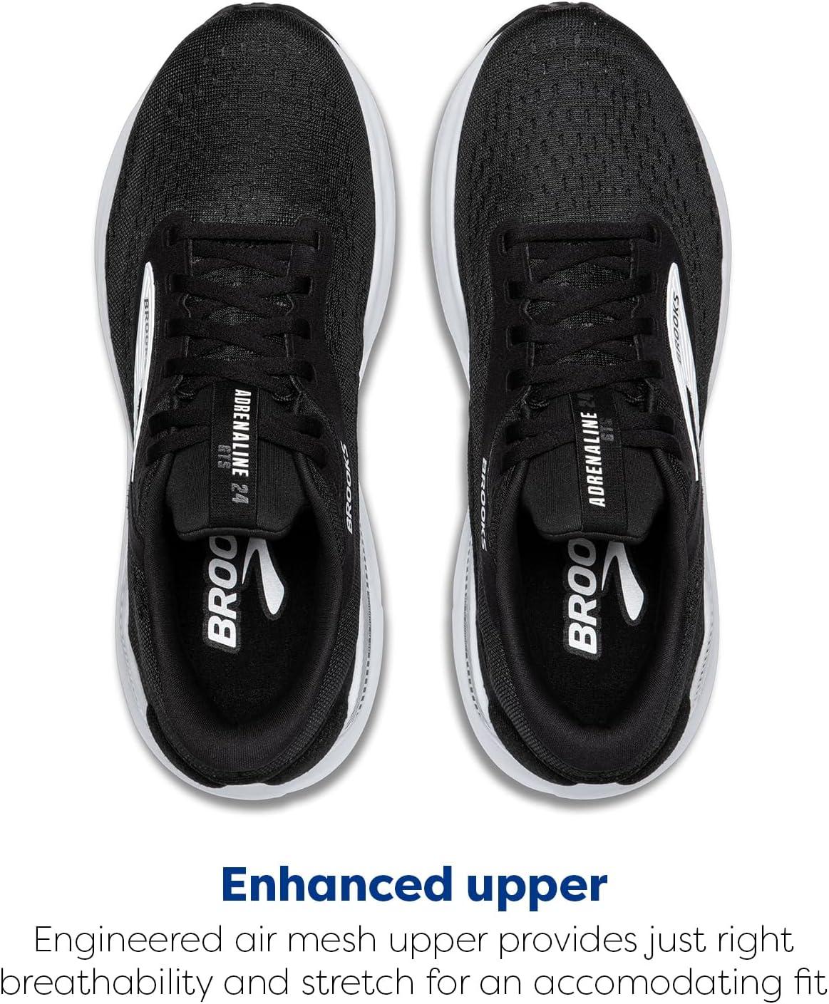 image:imageBrooks Mens Adrenaline GTS 24 Supportive Running ShoeBlackWhite