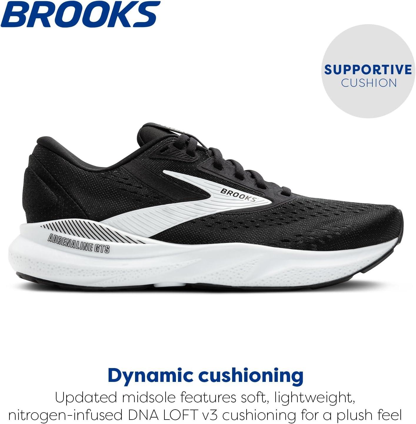 image:imageBrooks Mens Adrenaline GTS 24 Supportive Running ShoeBlackWhite