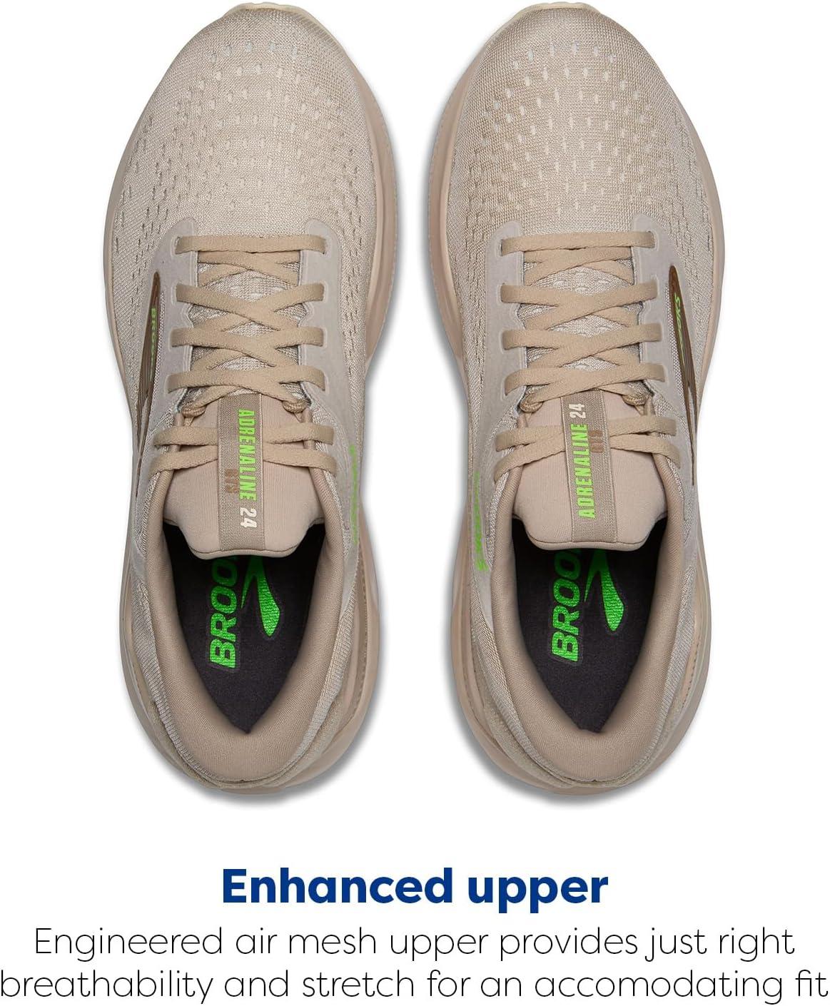image:imageBrooks Mens Adrenaline GTS 24 Supportive Running ShoeChateau GreyPortabellaGreen
