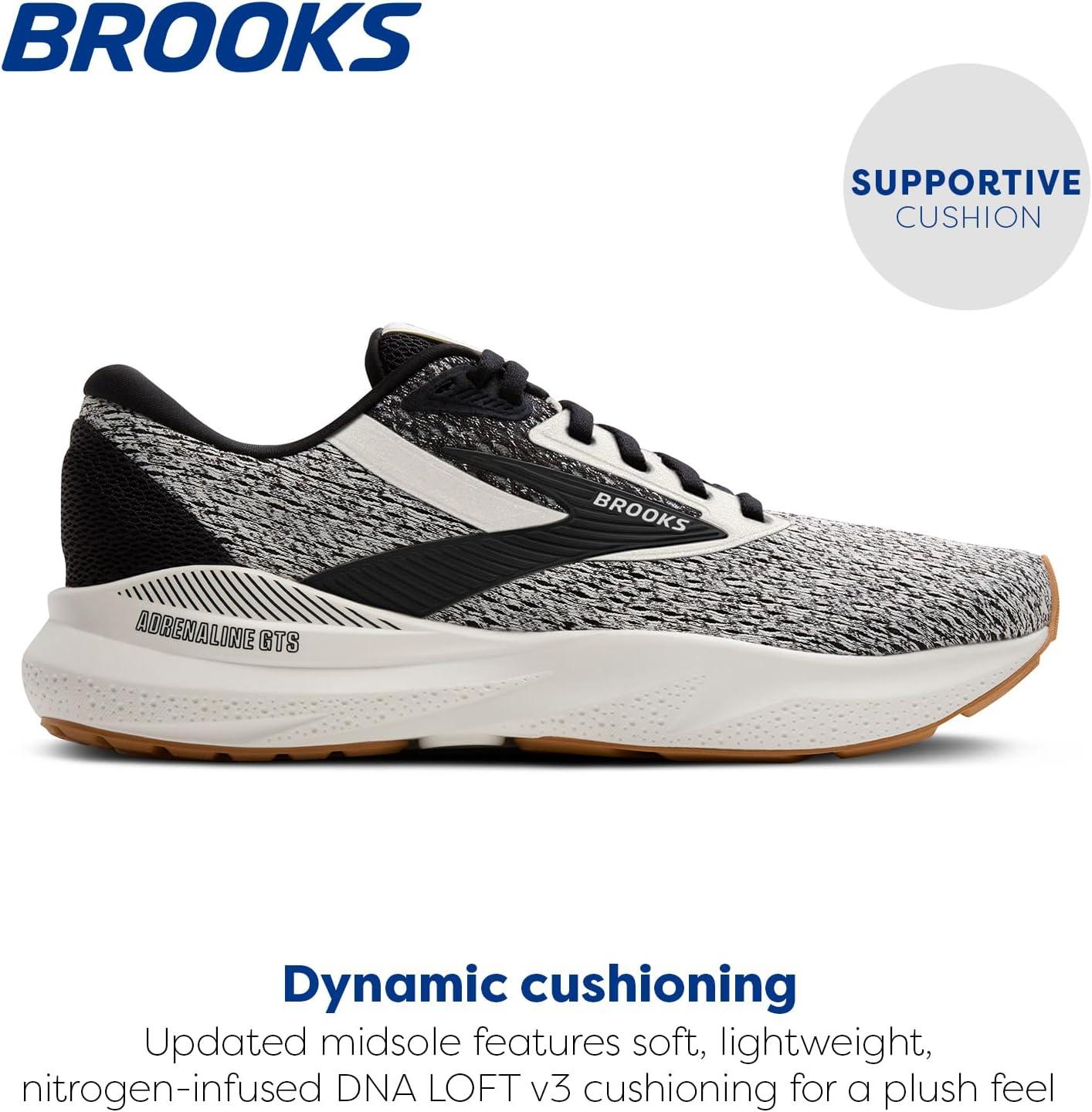 image:imageBrooks Mens Adrenaline GTS 24 Supportive Running ShoeCoconutBlackBiscuit
