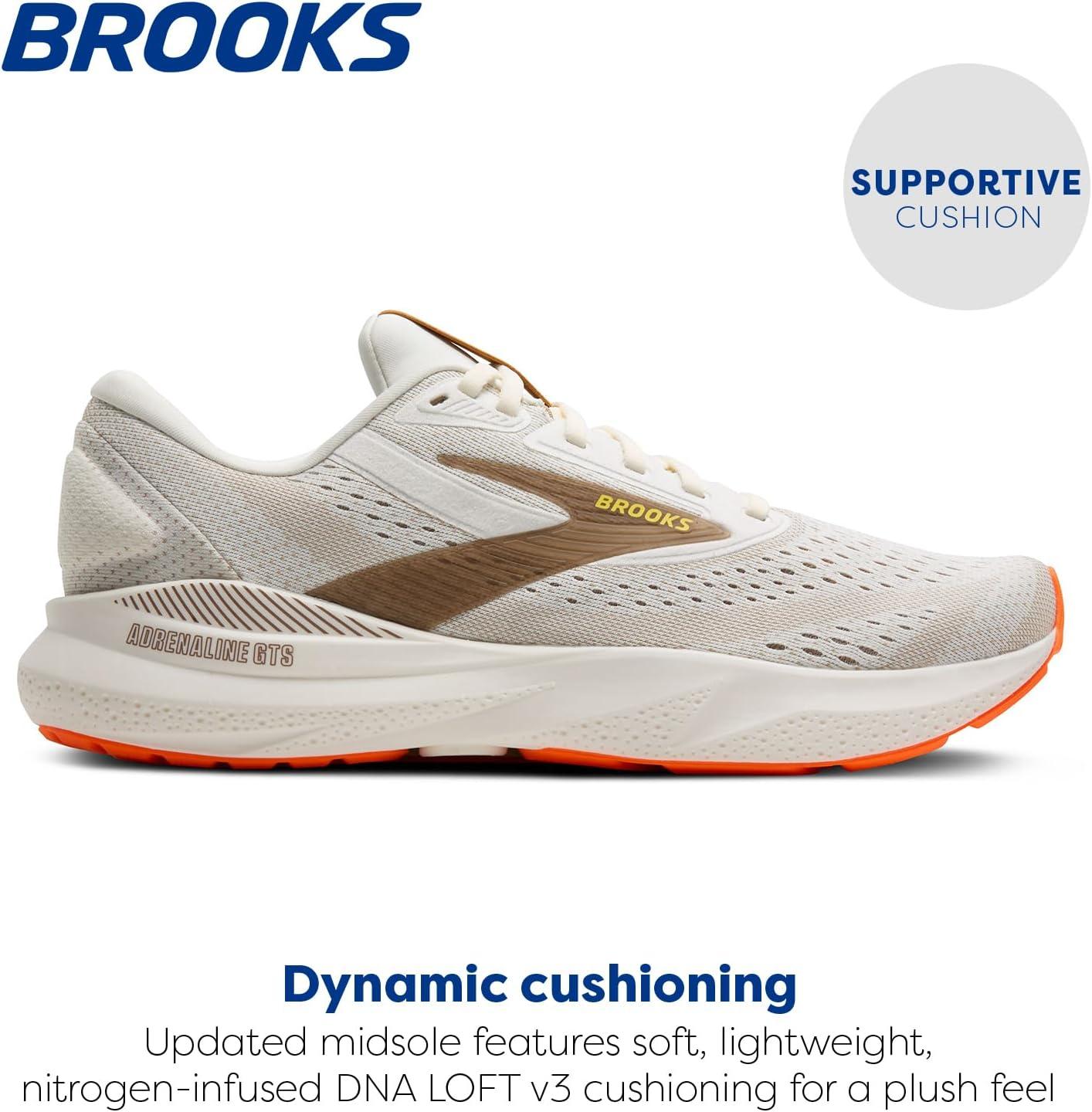 image:imageBrooks Mens Adrenaline GTS 24 Supportive Running ShoeCoconutPortabellaOrange