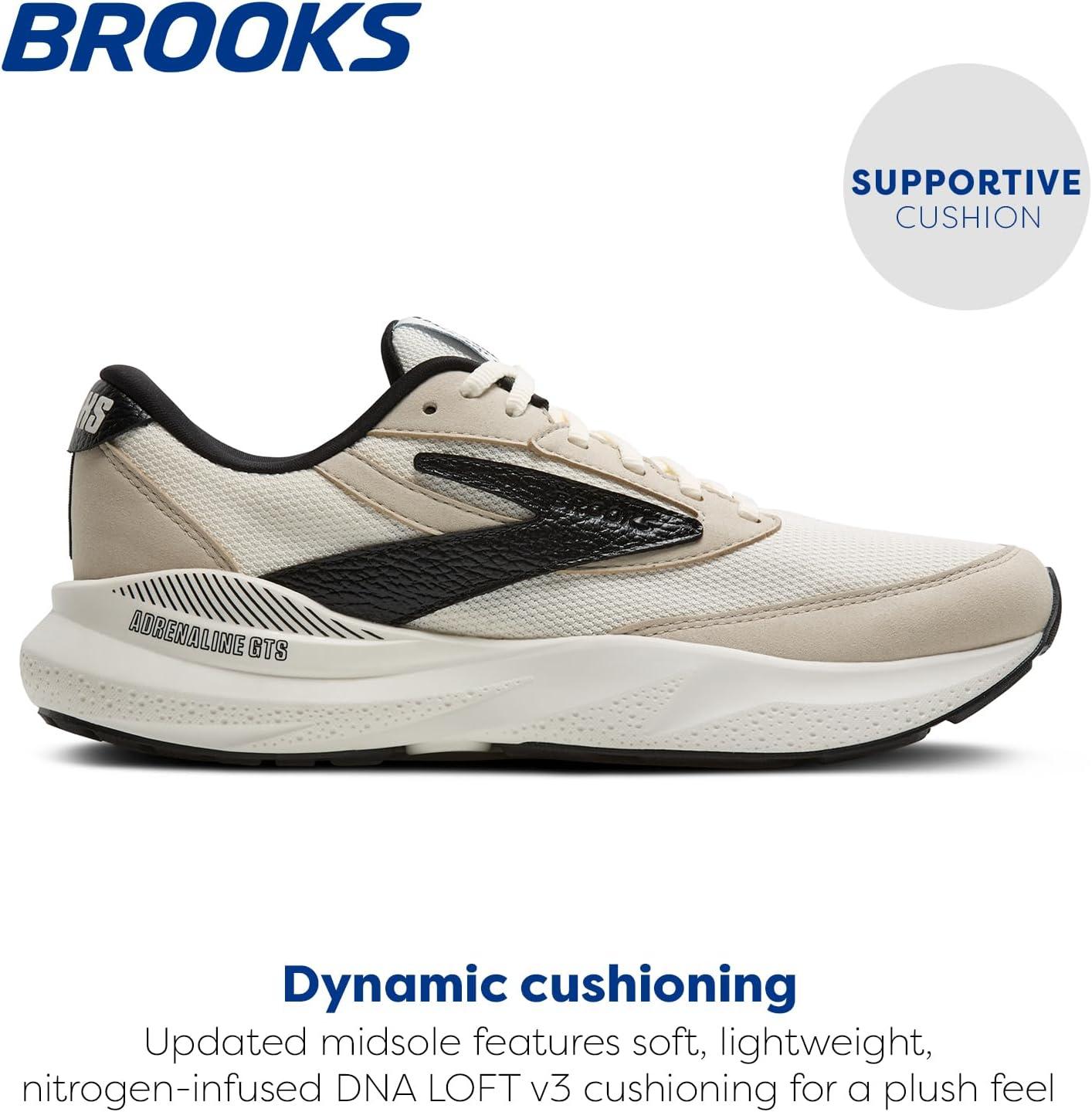 image:imageBrooks Mens Adrenaline GTS 24 Supportive Running ShoeCoconutSilverliningBlack