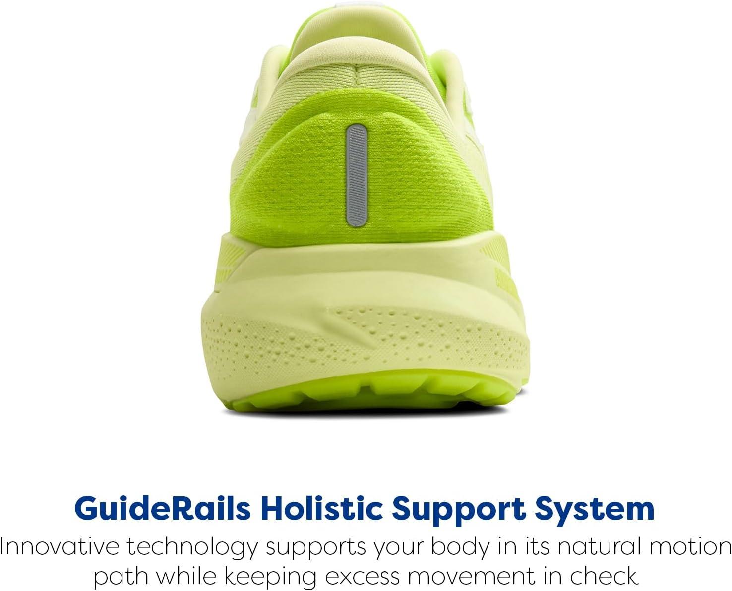 image:imageBrooks Mens Adrenaline GTS 24 Supportive Running ShoeLime GreenNightlife