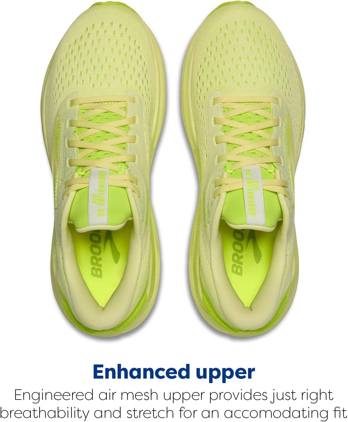 image:imageBrooks Mens Adrenaline GTS 24 Supportive Running ShoeLime GreenNightlife