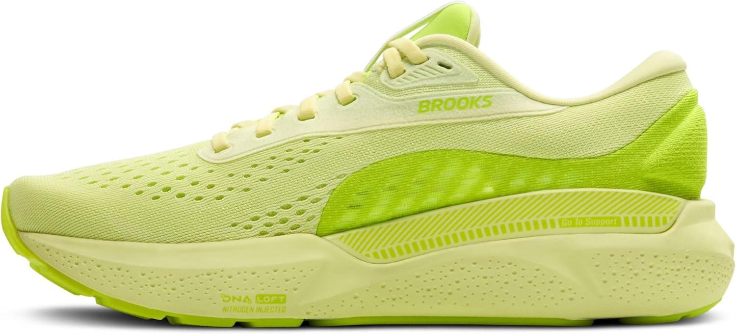 image:imageBrooks Mens Adrenaline GTS 24 Supportive Running ShoeLime GreenNightlife
