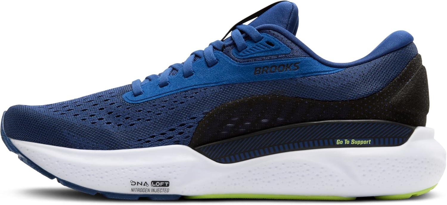 image:imageBrooks Mens Adrenaline GTS 24 Supportive Running ShoeNavy PeonyBlackAcid Lime
