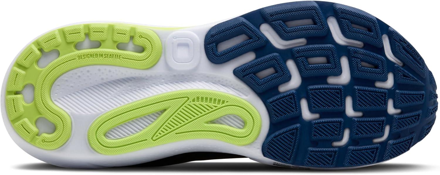 image:imageBrooks Mens Adrenaline GTS 24 Supportive Running ShoeNavy PeonyBlackAcid Lime
