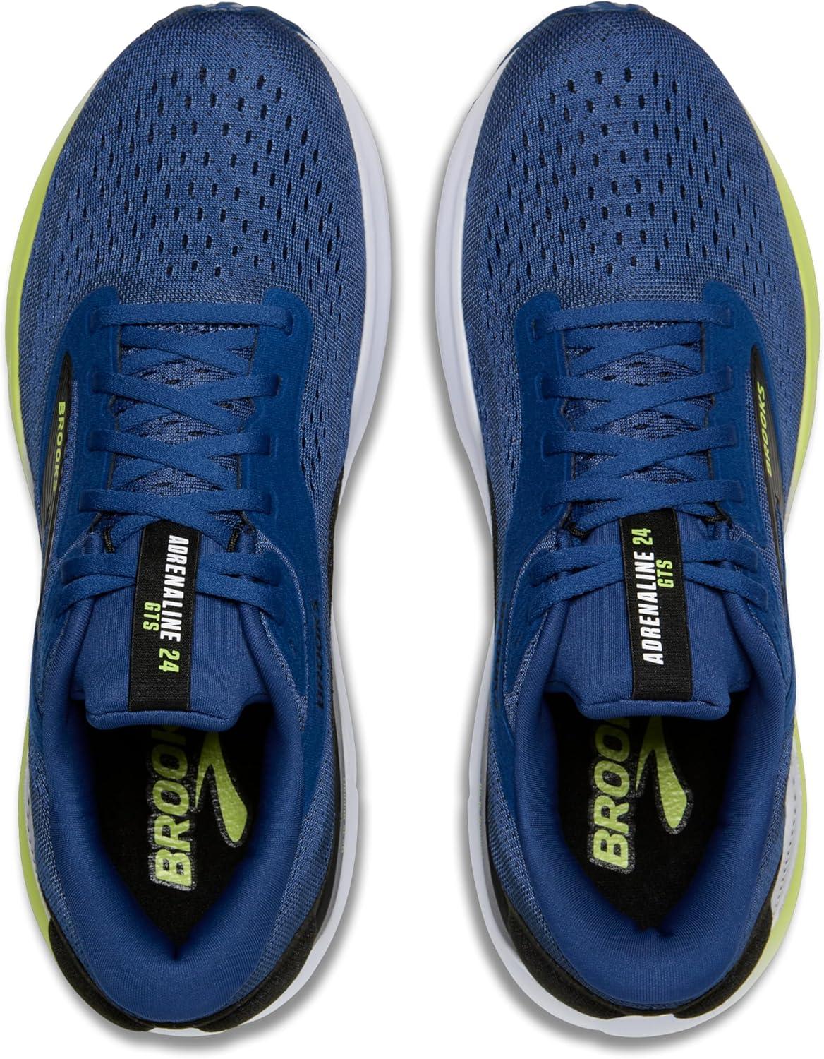 image:imageBrooks Mens Adrenaline GTS 24 Supportive Running ShoeNavy PeonyBlackAcid Lime