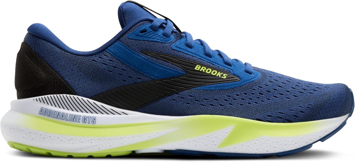 image:imageBrooks Mens Adrenaline GTS 24 Supportive Running ShoeNavy PeonyBlackAcid Lime
