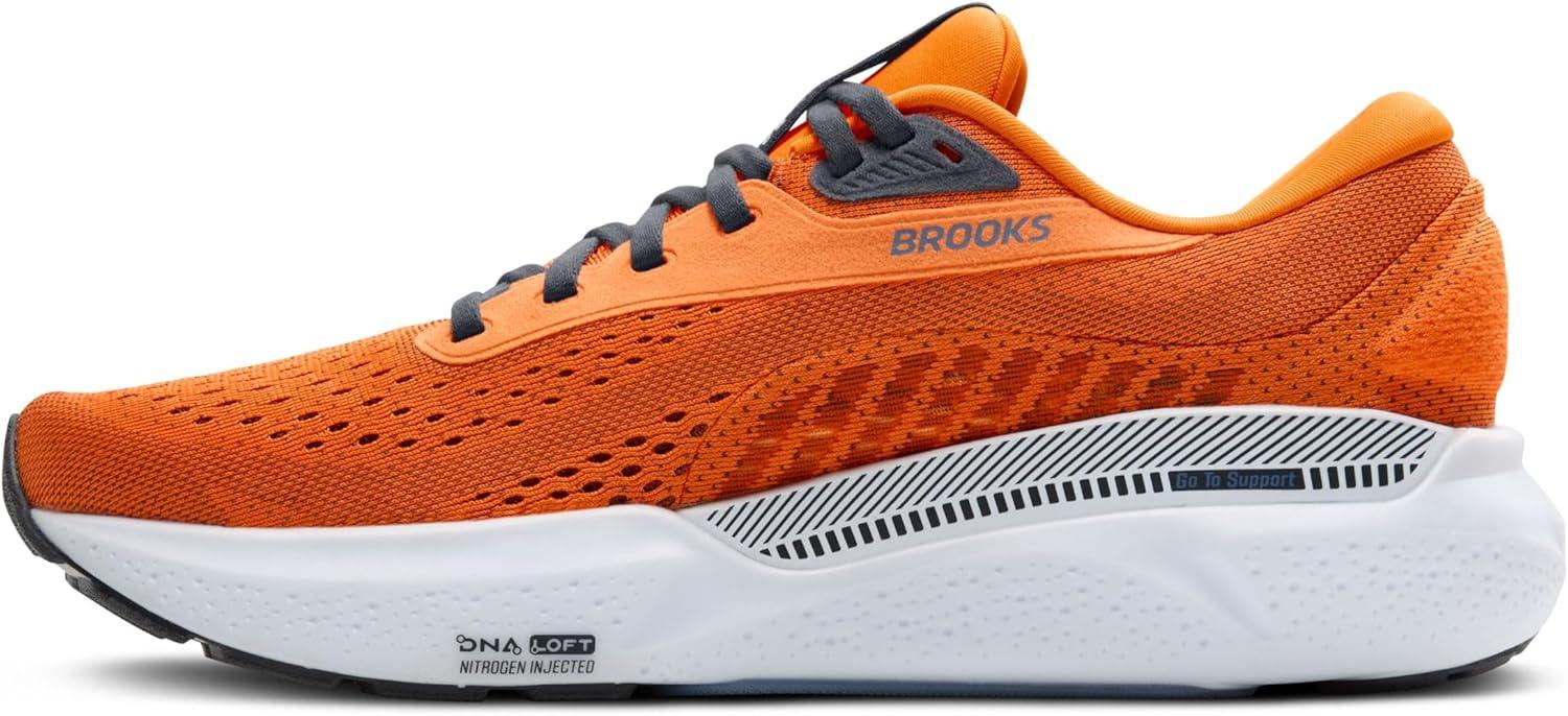 image:imageBrooks Mens Adrenaline GTS 24 Supportive Running ShoeOrangeEbonyCountry Blue