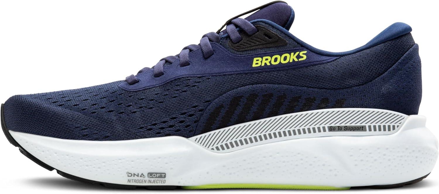 image:imageBrooks Mens Adrenaline GTS 24 Supportive Running ShoePeacoatBlackSharp Green