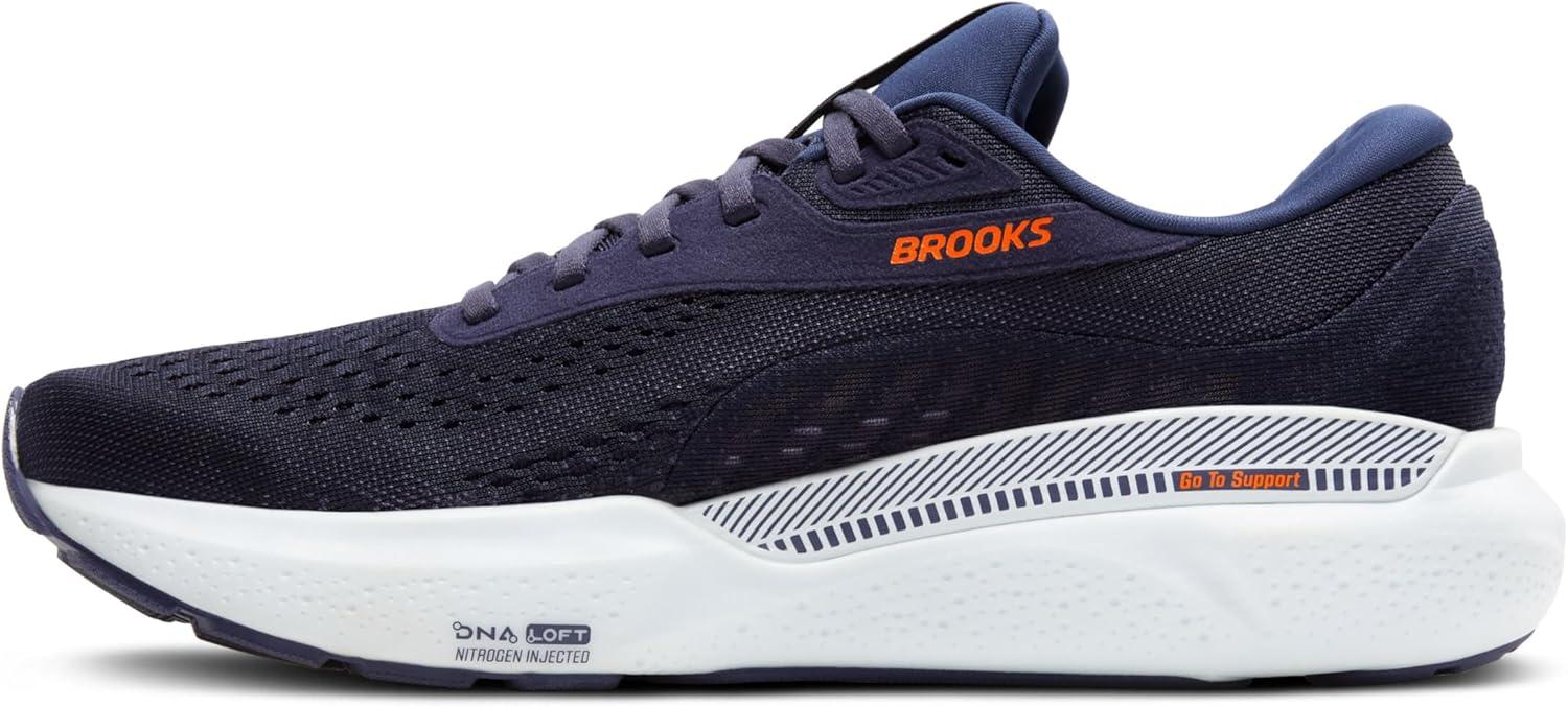 image:imageBrooks Mens Adrenaline GTS 24 Supportive Running ShoePeacoatOrangeWhite