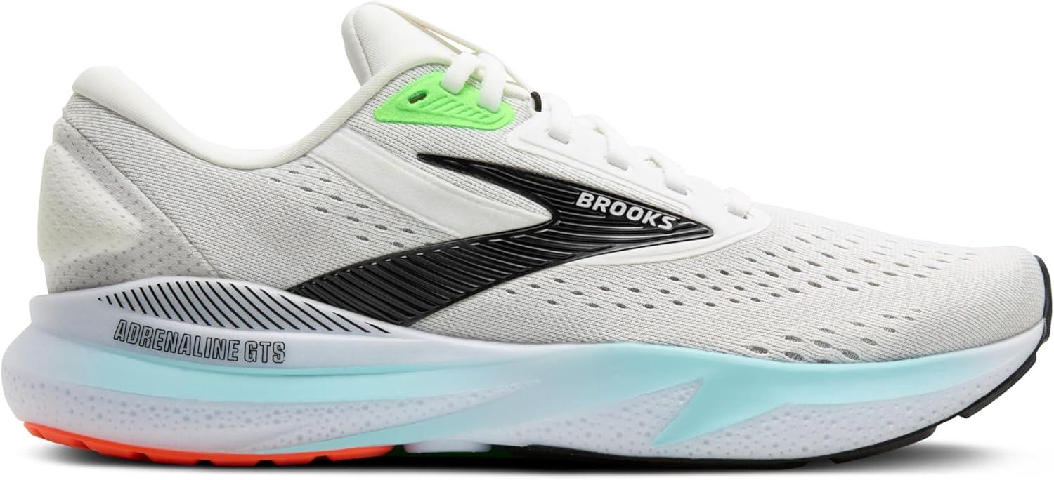 image:imageBrooks Mens Adrenaline GTS 24 Supportive Running ShoeWhiteGeckoAtomizer