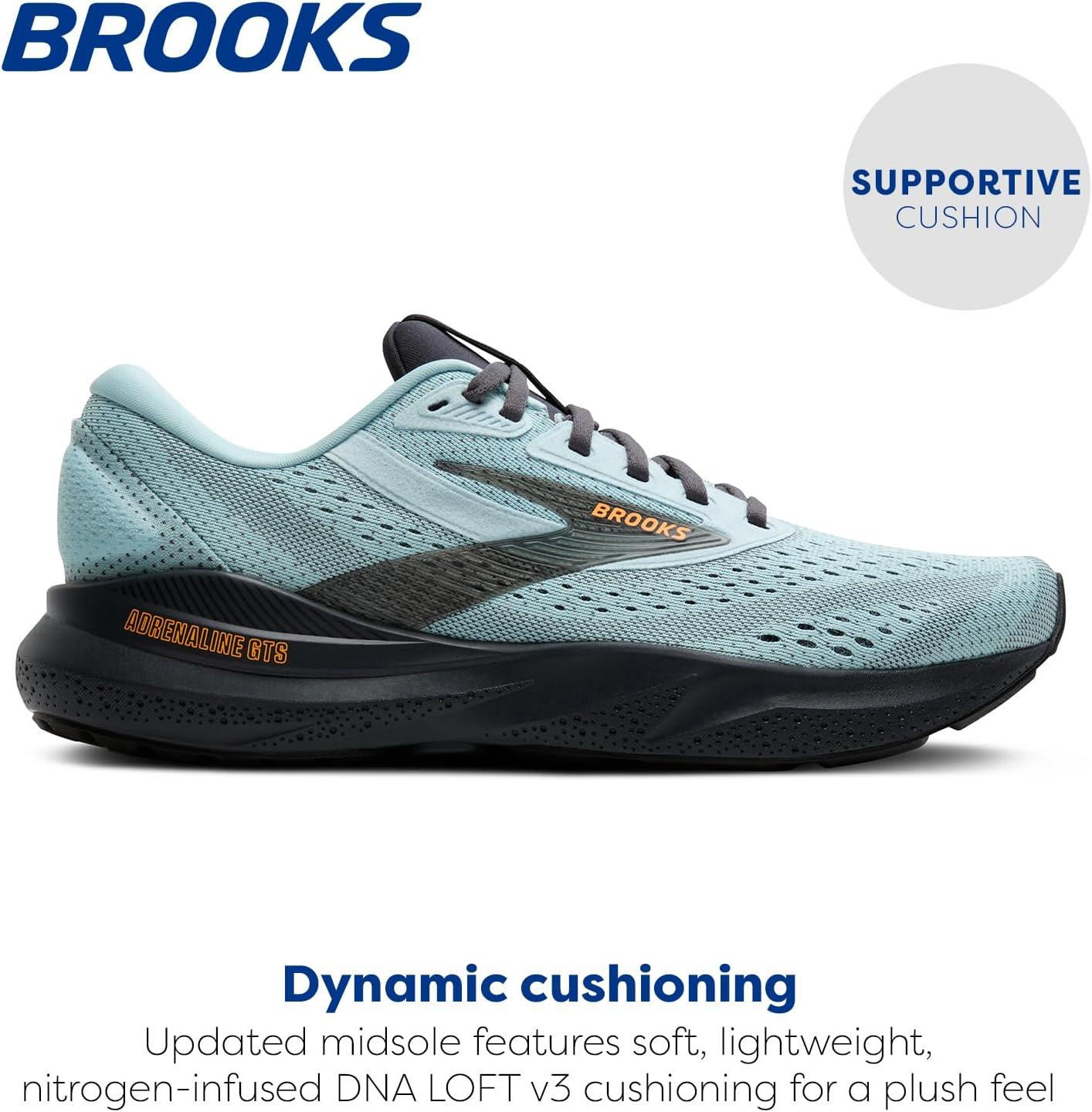 image:imageBrooks Mens Adrenaline GTS 24 Supportive Running ShoeWinter SkyEbonyOrange
