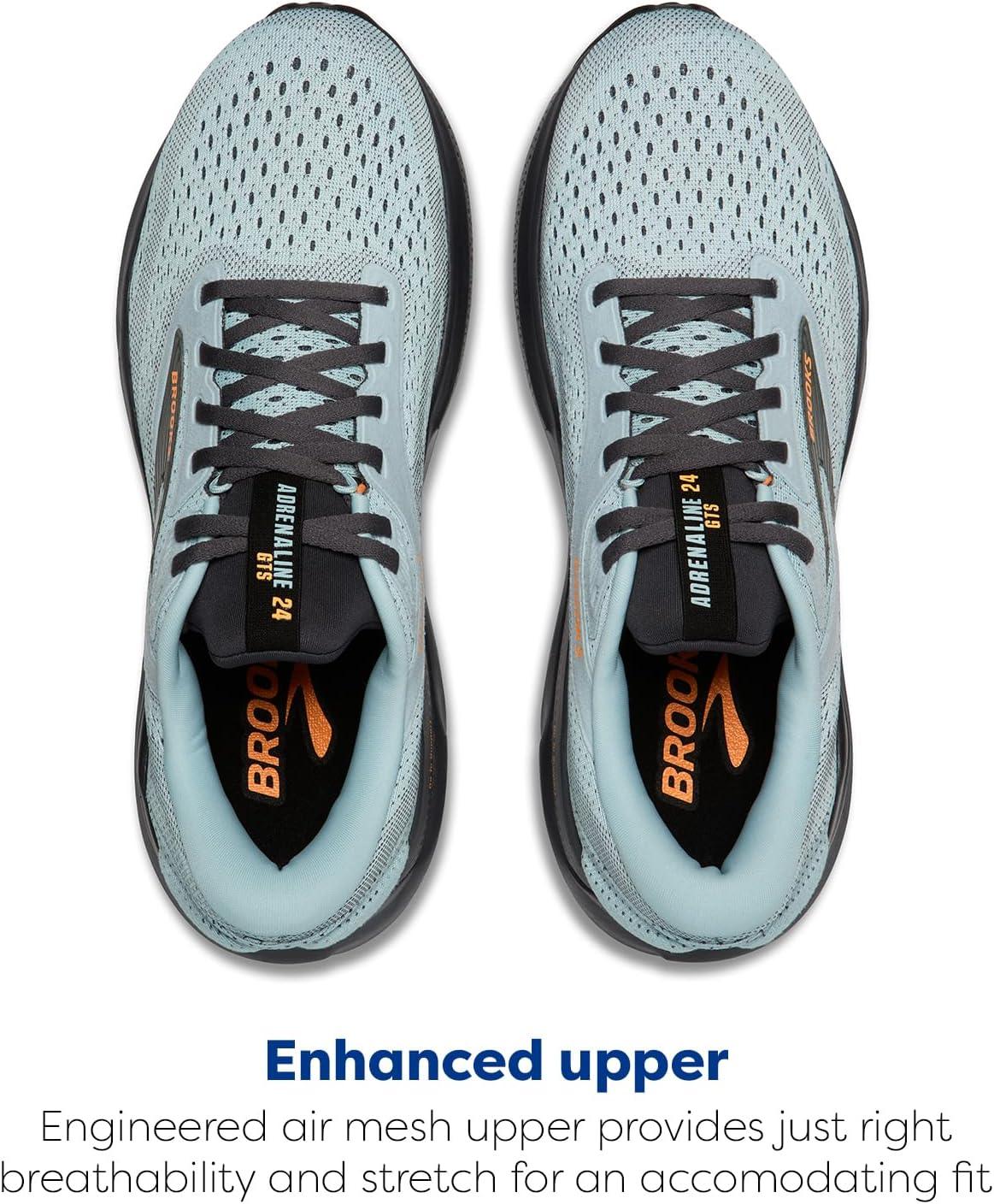image:imageBrooks Mens Adrenaline GTS 24 Supportive Running ShoeWinter SkyEbonyOrange