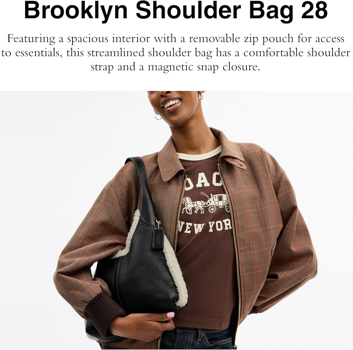 image:imageCoach Brooklyn Shoulder Bag 28B4Black Natural