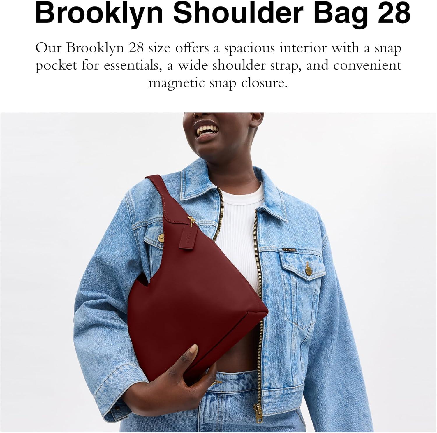 image:imageCoach Brooklyn Shoulder Bag 28B4Dark Ruby