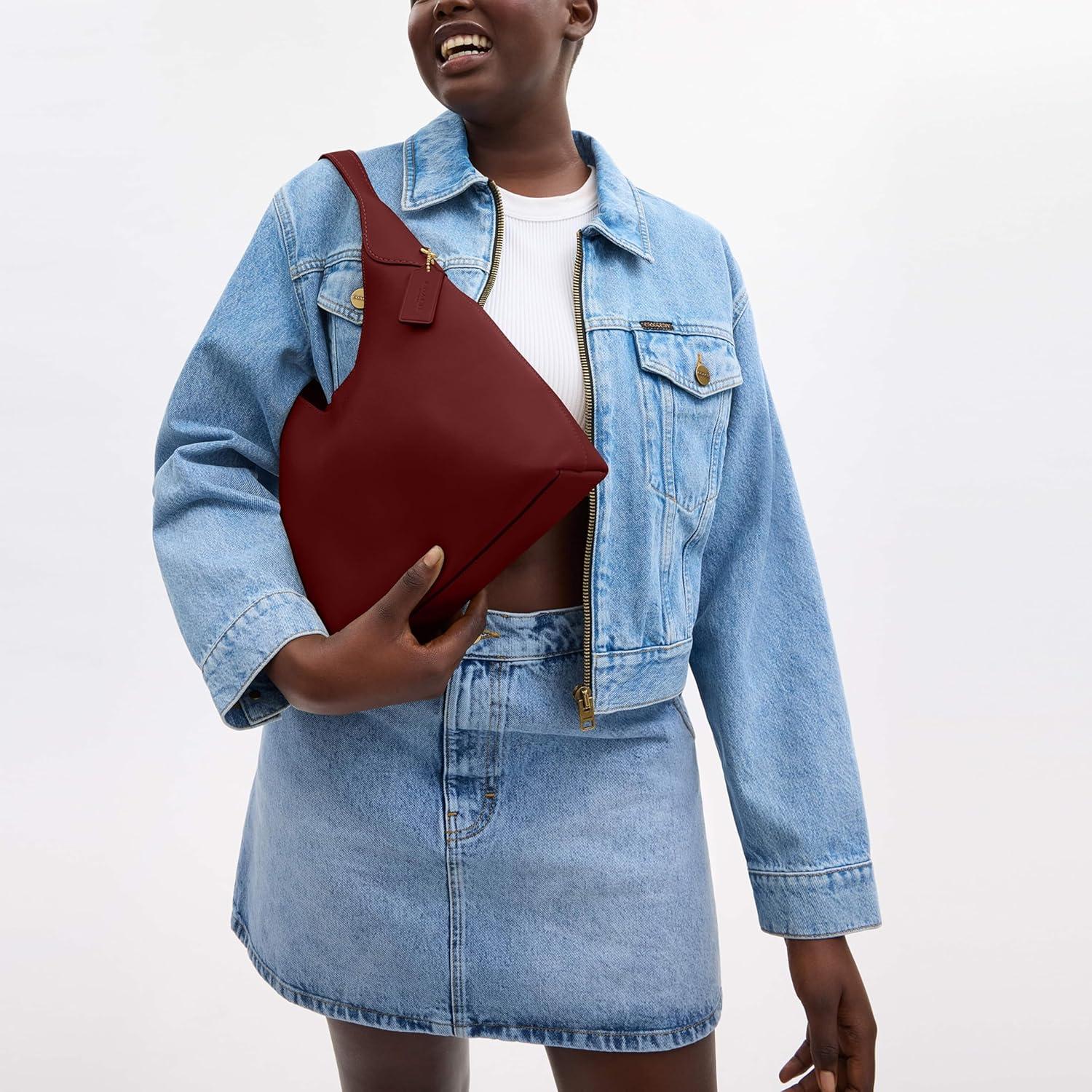 image:imageCoach Brooklyn Shoulder Bag 28B4Dark Ruby