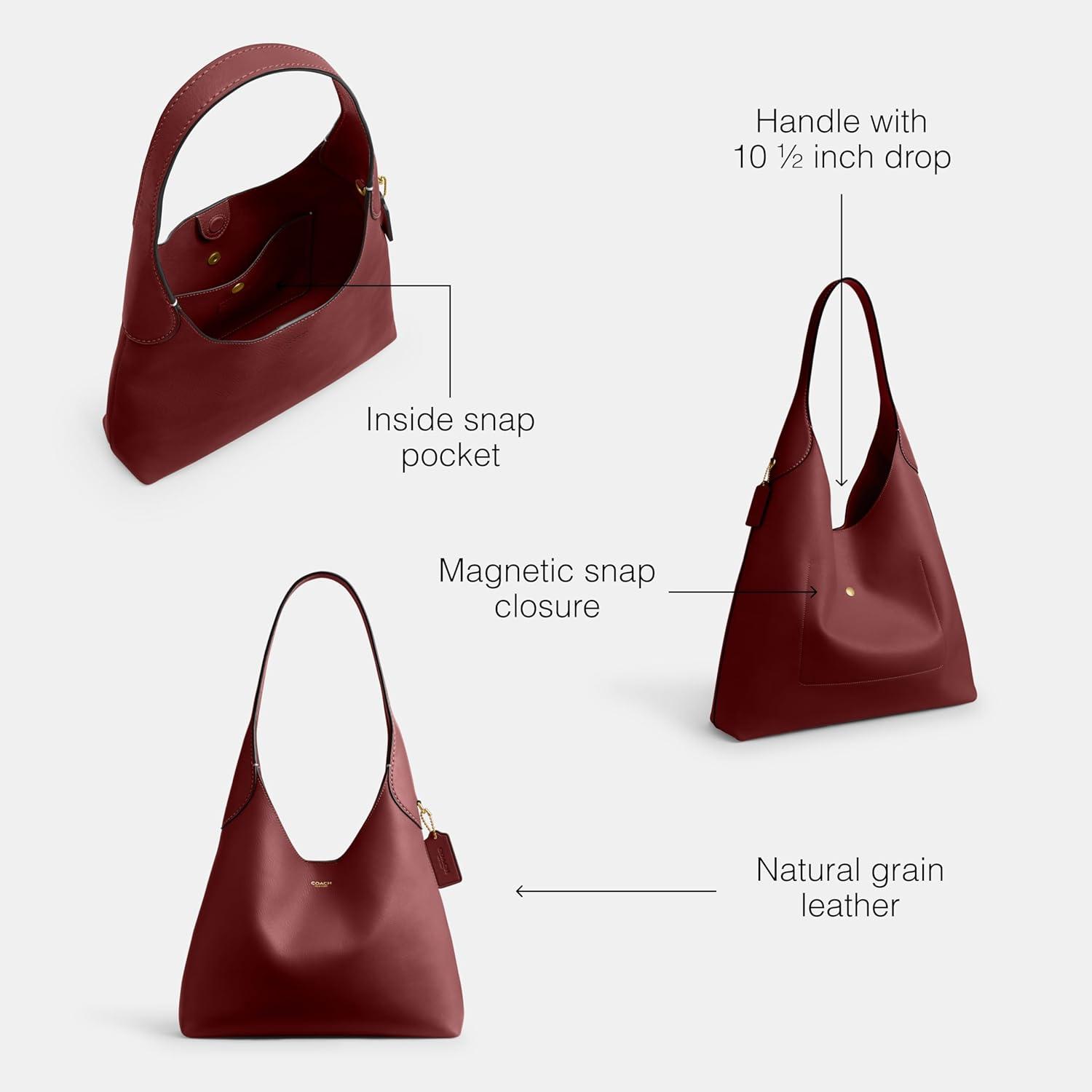 image:imageCoach Brooklyn Shoulder Bag 28B4Dark Ruby