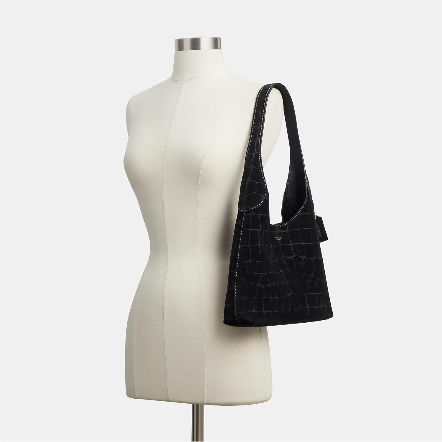 image:imageCoach Brooklyn Shoulder Bag 28Black Suede