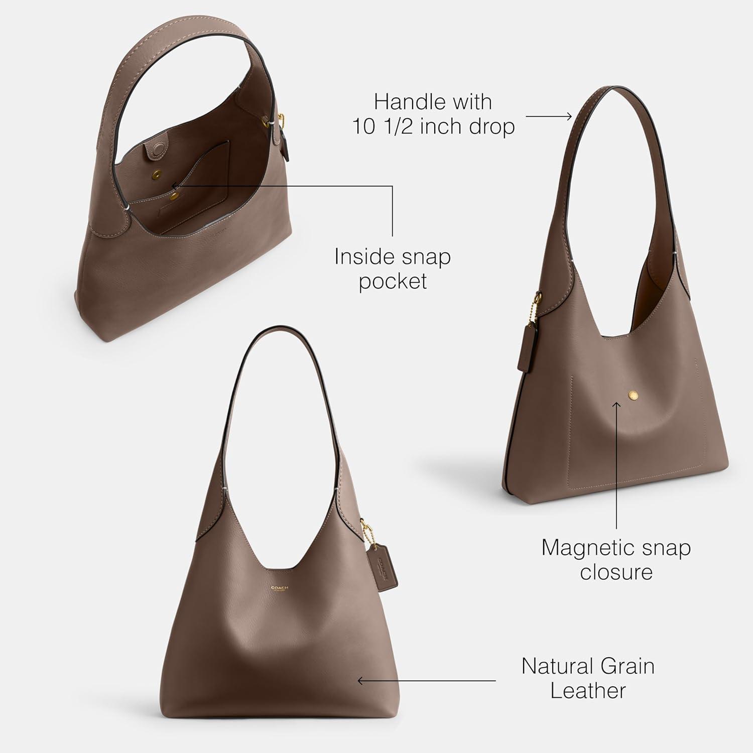 image:imageCoach Brooklyn Shoulder Bag 28Dark Stone