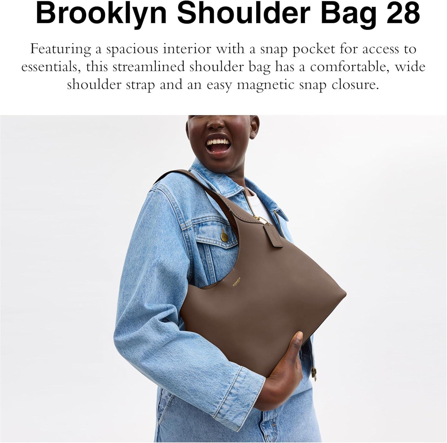 image:imageCoach Brooklyn Shoulder Bag 28Dark Stone