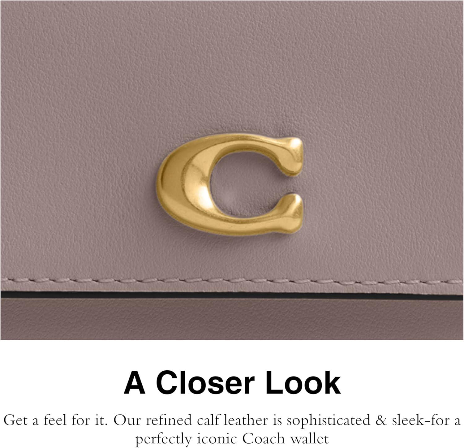 image:imageCoach Refined Calf Leather Essential Card Holder WalletAsh Multi